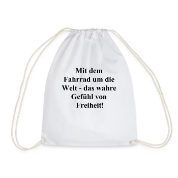 Radler Geschenk - Turnbeutel - Weiß - Vorne