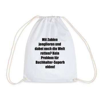 Cadeau de super-héros comptable - Sac de sport léger - blanc - Devant