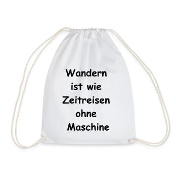 Zeitreise Geschenk - Turnbeutel - Weiß - Vorne