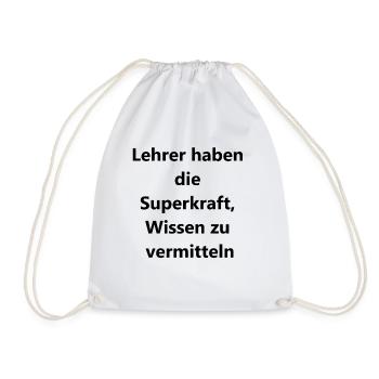 Leidenschaftlicher Lehrer Geschenk - Turnbeutel - Weiß - Vorne