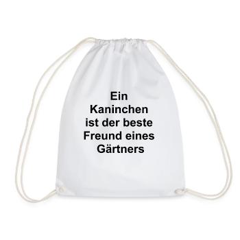 Cadeau Lapin de Jardin - Sac de sport léger - blanc - Devant