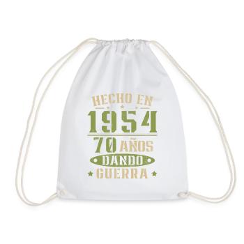 Fabriqué en 1954 Cadeau d’anniversaire 70 ans - Sac de sport léger - blanc - Devant