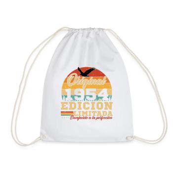 Vinatge 1954 Birthday Gift - Drawstring Bag - white - Front