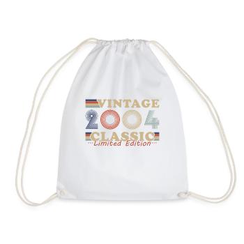 2004 Vintage Retro Geburtstagsgeschenk - Turnbeutel - Weiß - Vorne