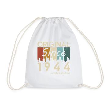 1944 Vintage Retro Geburtstagsgeschenk - Turnbeutel - Weiß - Vorne