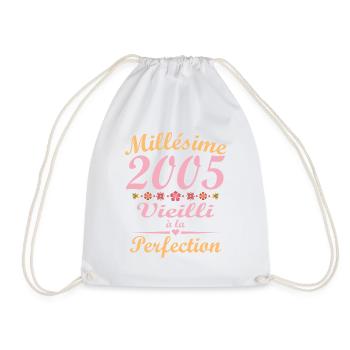 Jahrgang 2005 Vintage Frau Geburtstagsgeschenk - Turnbeutel - Weiß - Vorne