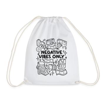 Negative Vibes Only – Analogfotografie - Turnbeutel - Weiß - Vorne