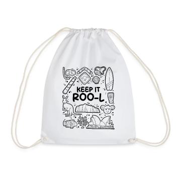 Keep it roo-l - Drawstring Bag - white - Front