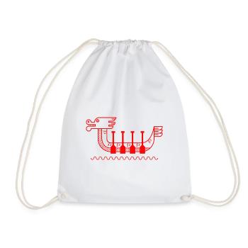 Dragon Boat Chinese Dragon Boat Festival - Drawstring Bag - white - Front