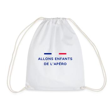 Allons Enfants De L'apero France Alcool Humour - Sac de sport léger - blanc - Devant