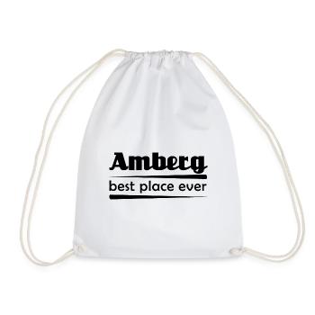 Amberg - Stadt best place ever - Turnbeutel - Weiß - Vorne