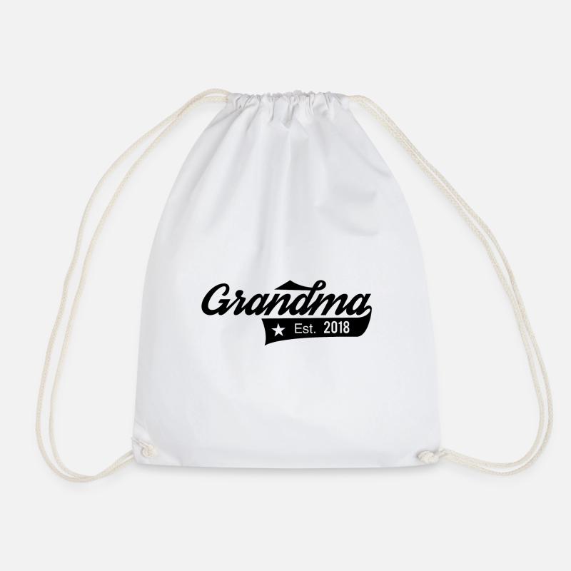 Grandmother 2018 - Drawstring Bag - white