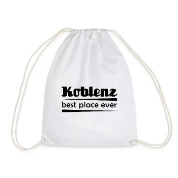 Koblenz - Stadt best place ever - Turnbeutel - Weiß - Vorne