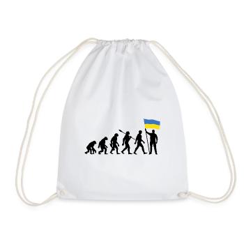 Ukraine - Evolution - Drapeau - Nation - Sac de sport léger - blanc - Devant