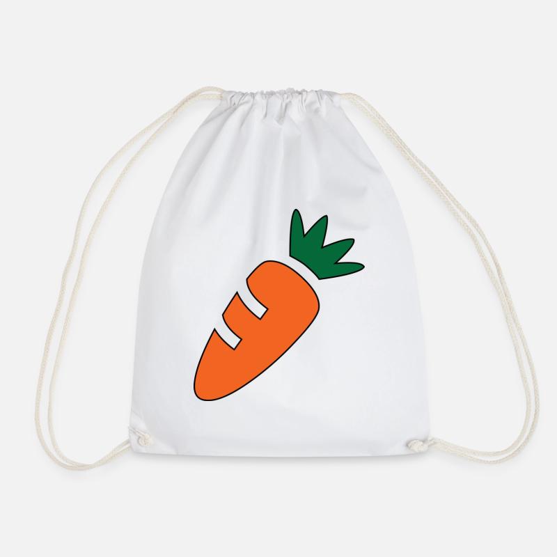 Carotte - Drawstring Bag - white