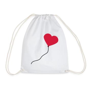 herzluftballon_2c - Sac de sport léger - blanc - Devant