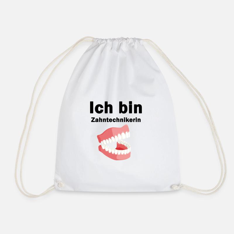 Ich bin Zahntechniker - Turnbeutel - Weiß