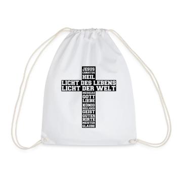 kreuz_jesus1 - Sac de sport léger - blanc - Devant