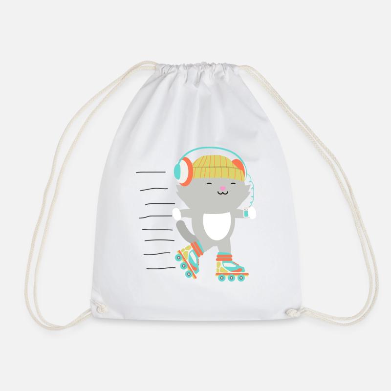 Patin à roulettes Chat Chat Rollerskates Chat - Sac de sport léger - blanc