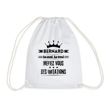 Bernard le seul le vrai Humour meilleur - Sac de sport léger - blanc - Devant