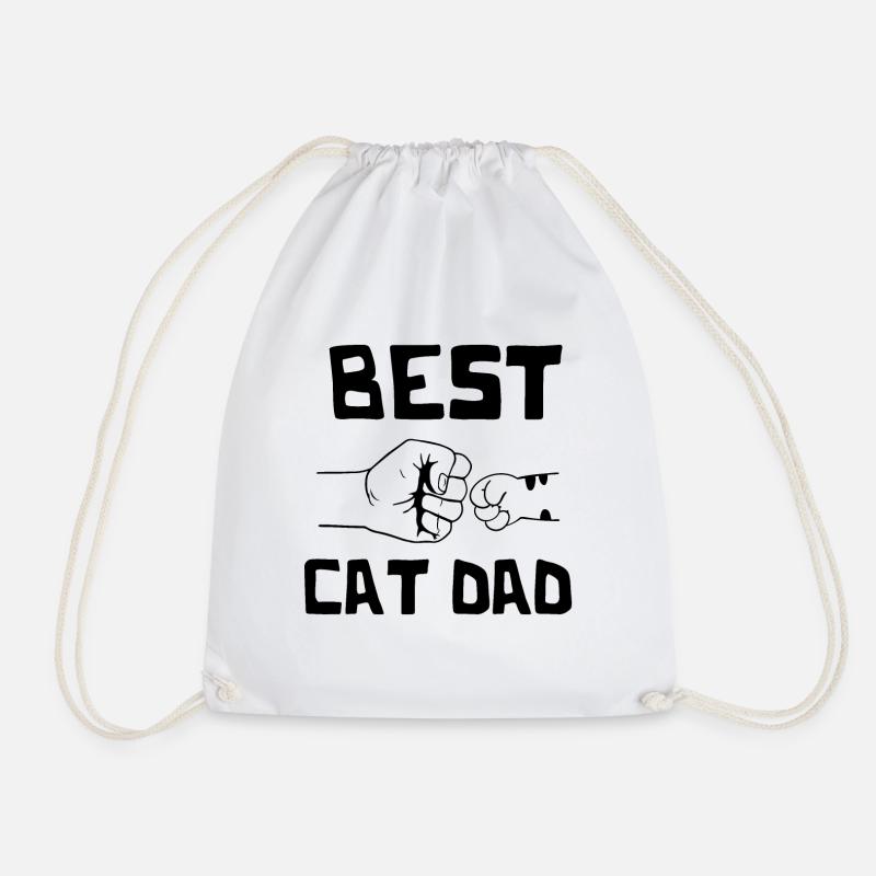 Bester Katzen Papa - Turnbeutel - Weiß
