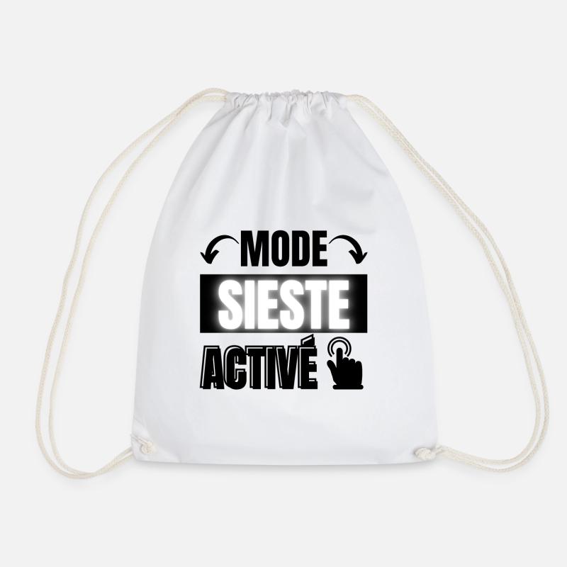 mode sieste activé - Sac de sport léger - blanc