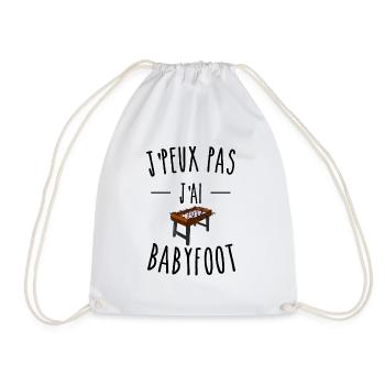 je peux pas j'ai babyfoot humour - Sac de sport léger - blanc - Devant