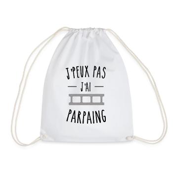 je peux pas j'ai parpaing humour - Sac de sport léger - blanc - Devant
