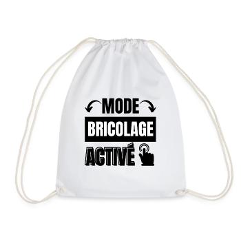 mode bricolage - Sac de sport léger - blanc - Devant
