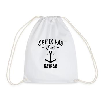 bateau - humour bateau - Sac de sport léger - blanc - Devant