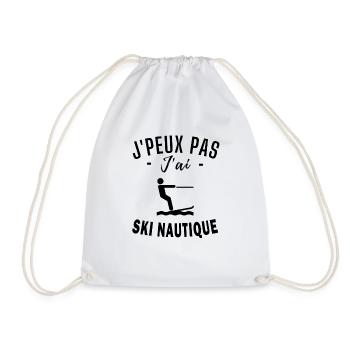 Ski nautique - humour Ski nautique - Sac de sport léger - blanc - Devant