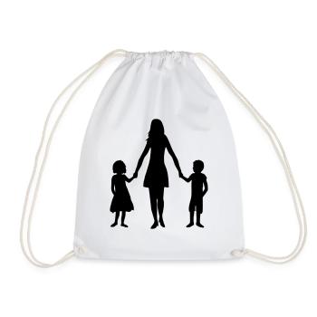 2 Children Mama - Drawstring Bag - white - Front
