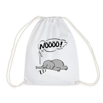 NÖÖÖ Nö Elefant Ingnorant Nein Nö Chef - Turnbeutel - Weiß - Vorne