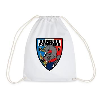 fanion t-shirt sapeurs pompiers de France Fanion - Sac de sport léger - blanc - Devant