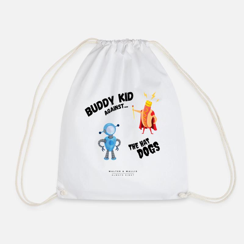 Walter & Wallis - Manga 6 - Drawstring Bag - white