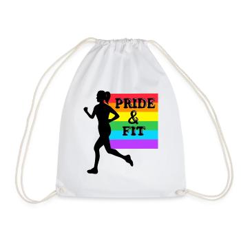 Pride and Fit - Turnbeutel - Weiß - Vorne