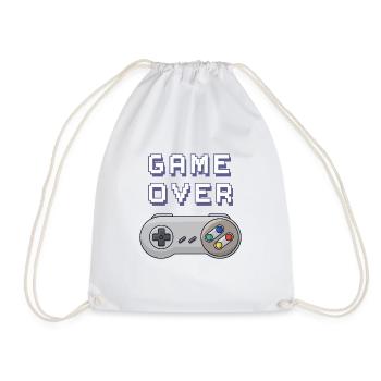 Game Over manette retro gaming - Sac de sport léger - blanc - Devant