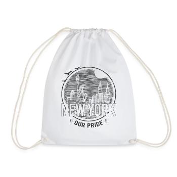 New York Series: Our Pride White - Turnbeutel - Weiß - Vorne