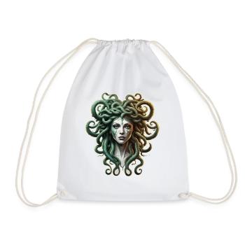 Medusa / griechische Mythologie / Schlangenkopf - Turnbeutel - Weiß - Vorne