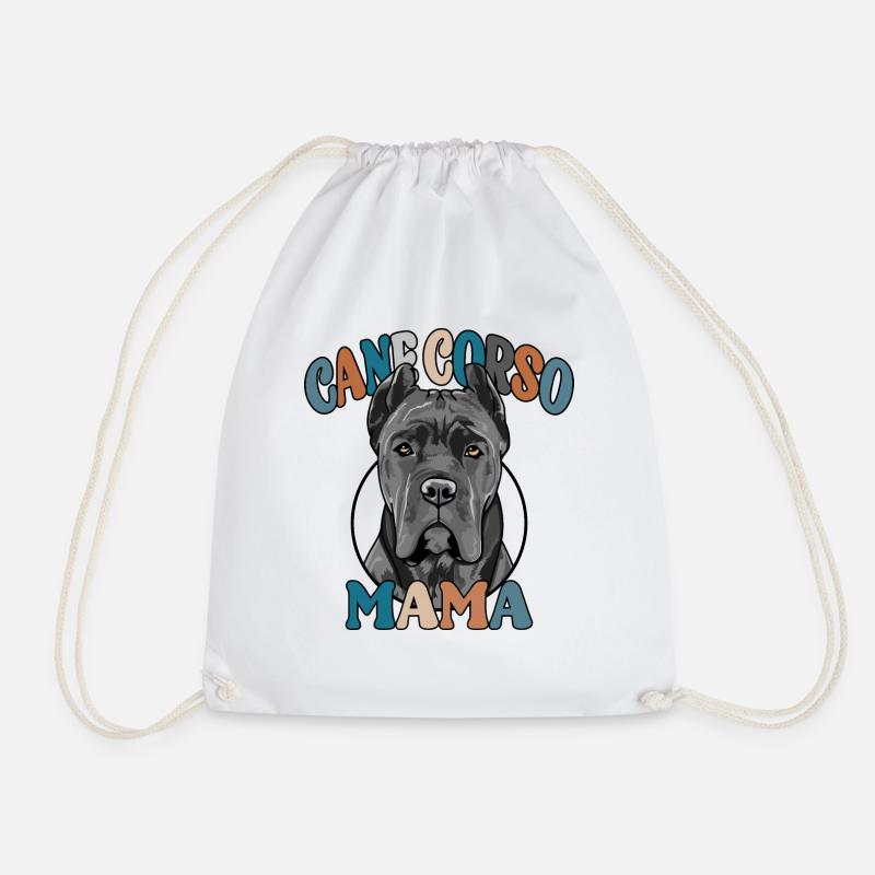 Cane Corso Mama Hunde Hund Muttertag Wilsigns - Turnbeutel - Weiß