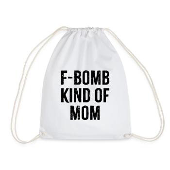 F Bomb Genre De Maman - Sac de sport léger - blanc - Devant