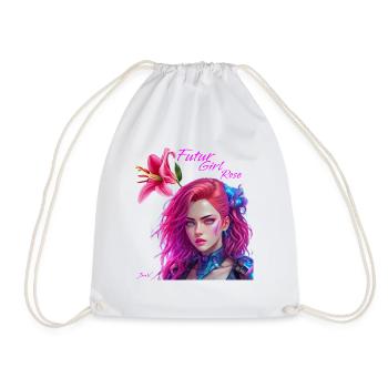 Futur girl rose - Sac de sport léger - blanc - Devant
