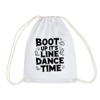Style cow-boy pour les amateurs de danse en ligne - Sac de sport léger - blanc - Devant
