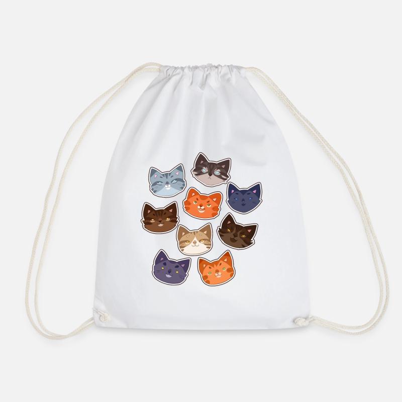 Warrior Cats Warriors Firestar Feuerstern Katzen - Drawstring Bag - white