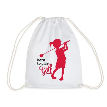 Golf - Turnbeutel - Weiß - Vorne
