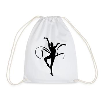Rhythmic gymnastics - Drawstring Bag - white - Front