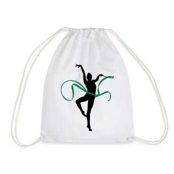 Rhythmic gymnastics - Drawstring Bag - white - Front
