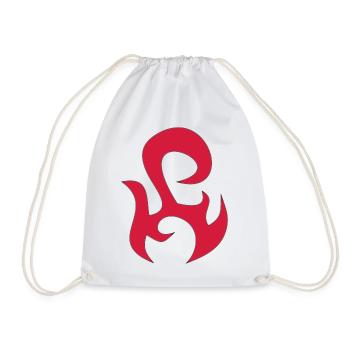 tribal - Drawstring Bag - white - Front