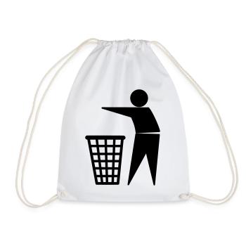 trash - Turnbeutel - Weiß - Vorne