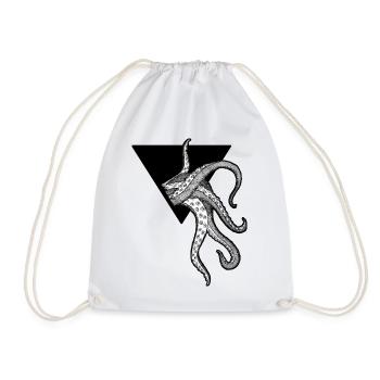 Kraken Octopus Tentacles - Drawstring Bag - white - Front